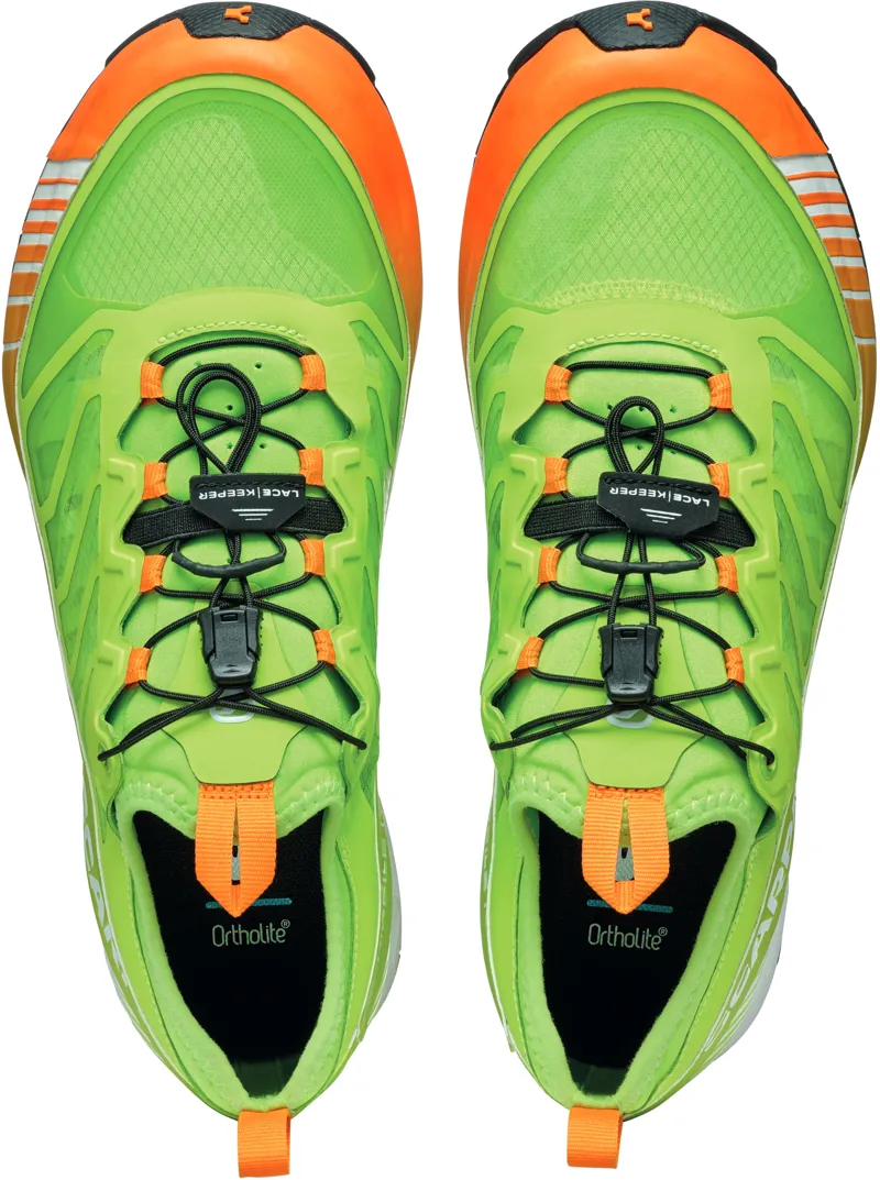 Scarpa Mens Ribelle Run Trail Shoes - Neon Green-Orange-5